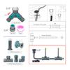 3/8" 9/12mm Garden Auto Watering System 20cm Free Bend Adjustable Sprayer Nozzle Misting Cooling Plants Irrigation Sprinkler Kit