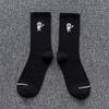 Fashion Women Men Embroidered Astronaut Couple Cotton Crew Socks Solid Colors Long Unisex Sport Mid Tube Tide Socks High Quality