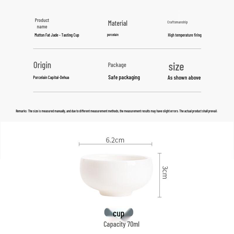 Su's White Porcelain Tasting Teacup Set