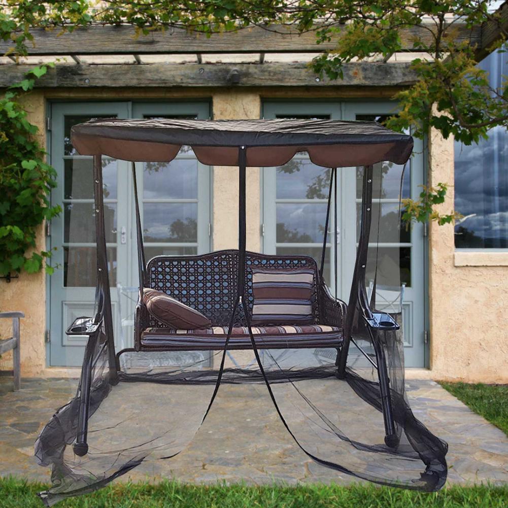 Outdoor Camping Mosquito Net Portable Mesh Tent Foldable Swing Seat Bug Cover Rectangular Breathable Mosquito Control Net Tent