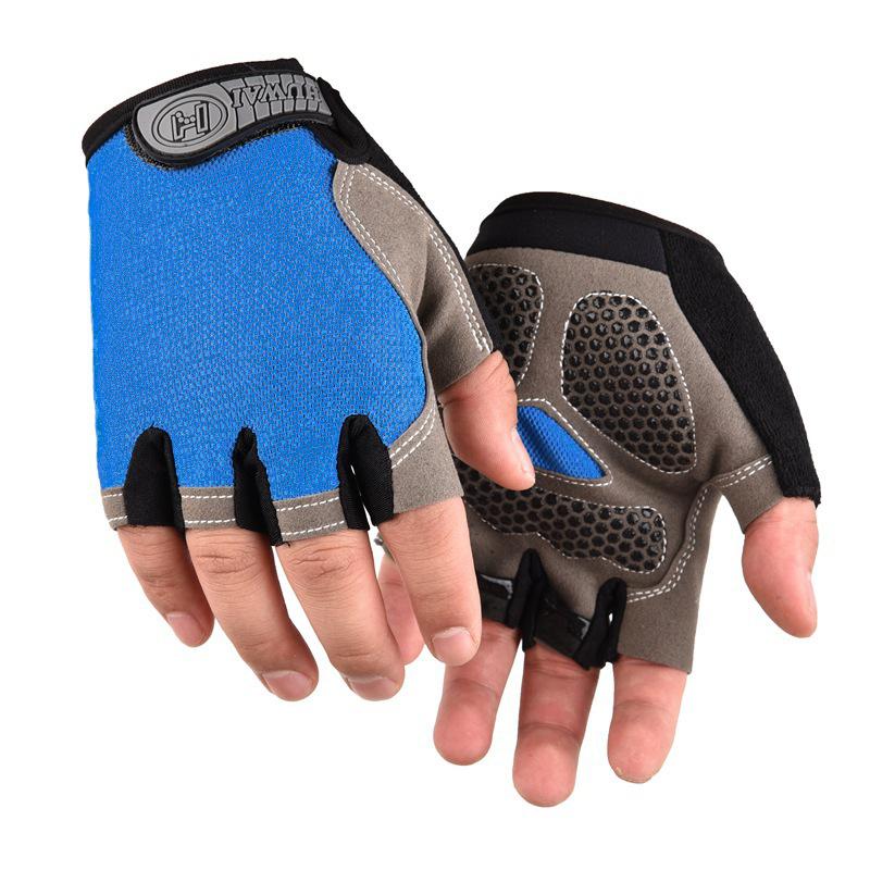 Weightlifti Gym Gloves Fitness Training Fingerless Men Women Bodybuilding Exercise Sports Gloves Cycling Anti Slip Breathable