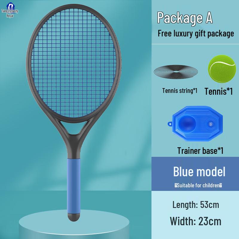 Self-Practice Tennis Trainer with Rebound Racket 23 inch