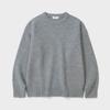 LAB12 Washable Round Neck Knit (Melange Gray)
