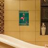 Flamingo Metal Sign, Vintage Tin Hanging Plaque For Toilet Bathroom Home Yard Decorations, 7.8 X 11.8 Inches, Hang Your Towel