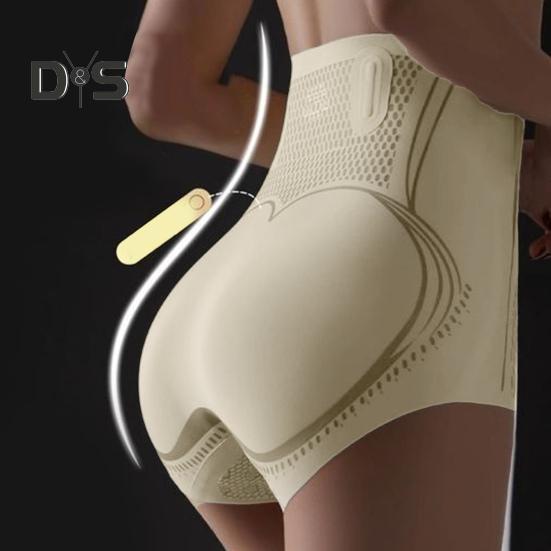 Lady Underpants High Waist Shaping Underwear Butt-lifted Thin Tummy Control Elastic Panties Compression Seamless Good Breathability Postpartum Briefs