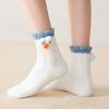 Female Autumn and Winter Thickened Sleep Lovely Month In The Tube Socks