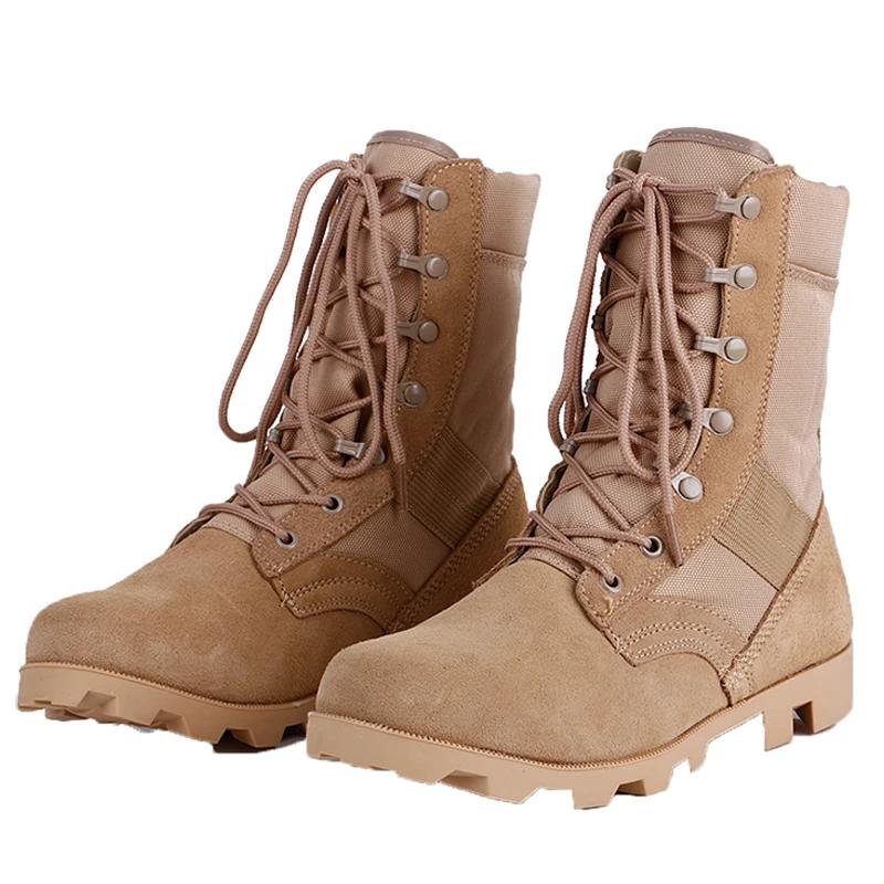 Winter Tactical Boots Men Breathable Camouflage Desert Safety Shoes Combat Boots Outdoor Climbing Hiking Shoes