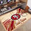 Benutzerdefinierter Teppich San Francisco 49ers Muster Druck Name Text Weicher Rutschfester Bodenbelag für Heim-Innenraumdekoration