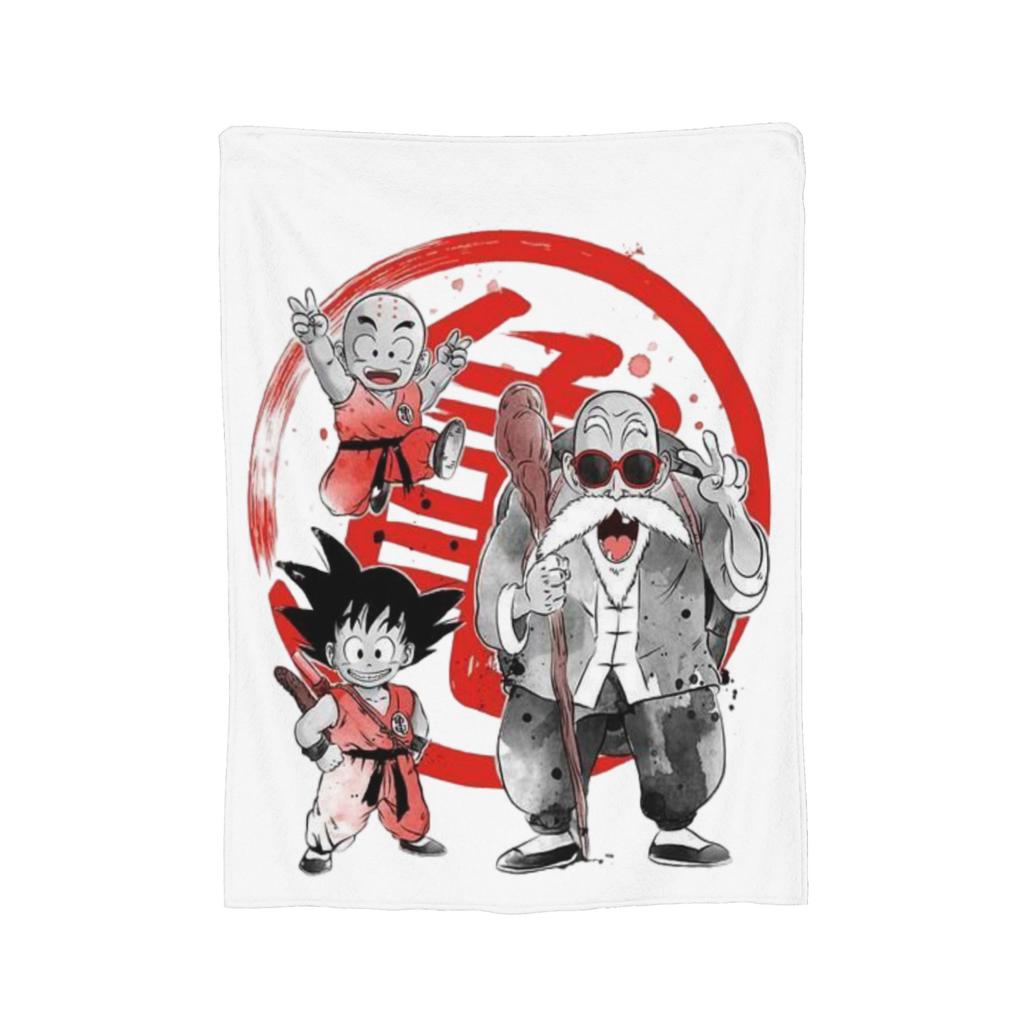 DBZ Goku Pattern Blanket Anime Characters Plush Funny Warm Throw Blanket for Coverlet Spring/Autumn,
