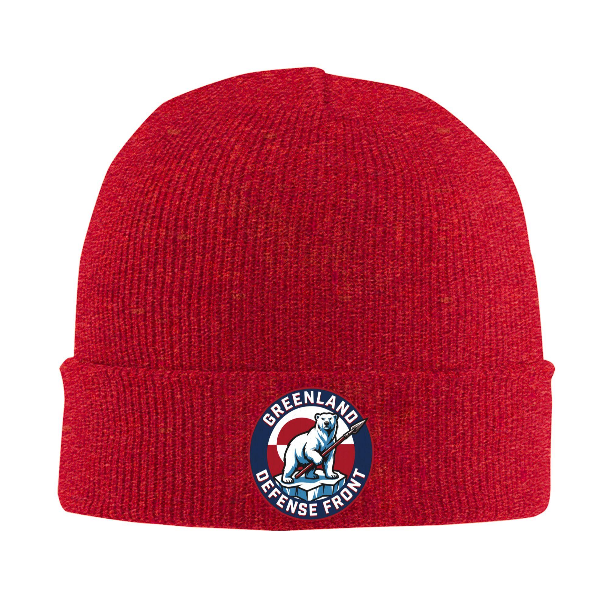 

Greenland Defense Front Knit Hat Beanie Hats Kpop Thermal Elastic Adult Unisex Bonnet Hats Spring Graphic Cute Caps Gift One Size