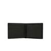Daks Black Leather Dd Pattern Wallet