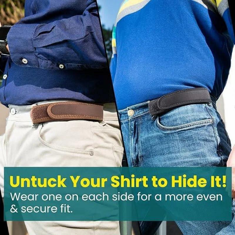 No Buckle Belt Stretch Elastic Jeans Belt Belt Buckle Elastic Waistband Lazy Invisible Belt Universal No Buckle Elastic Belt