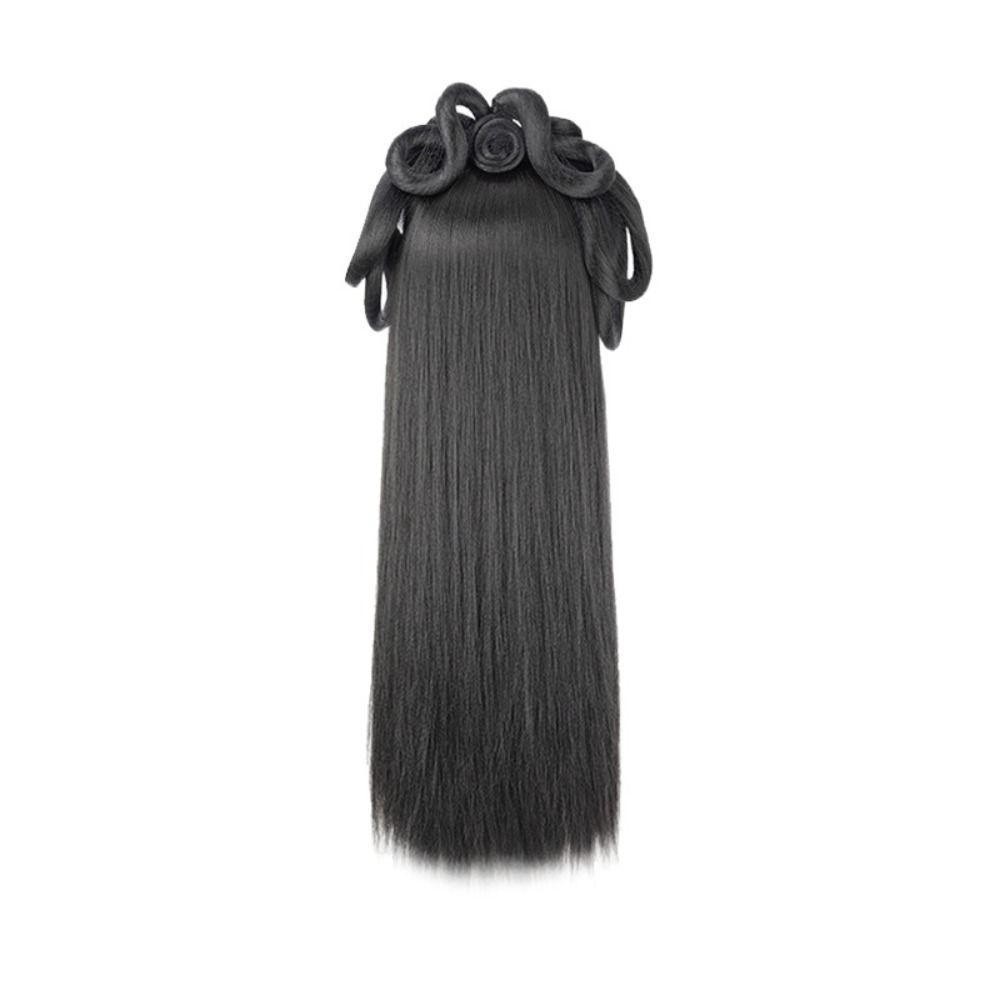 Synthetic Chinese Ancient Wig Headdress Hanfu Wig Headband Dance Accessory Wigs Lazy Costume Wig