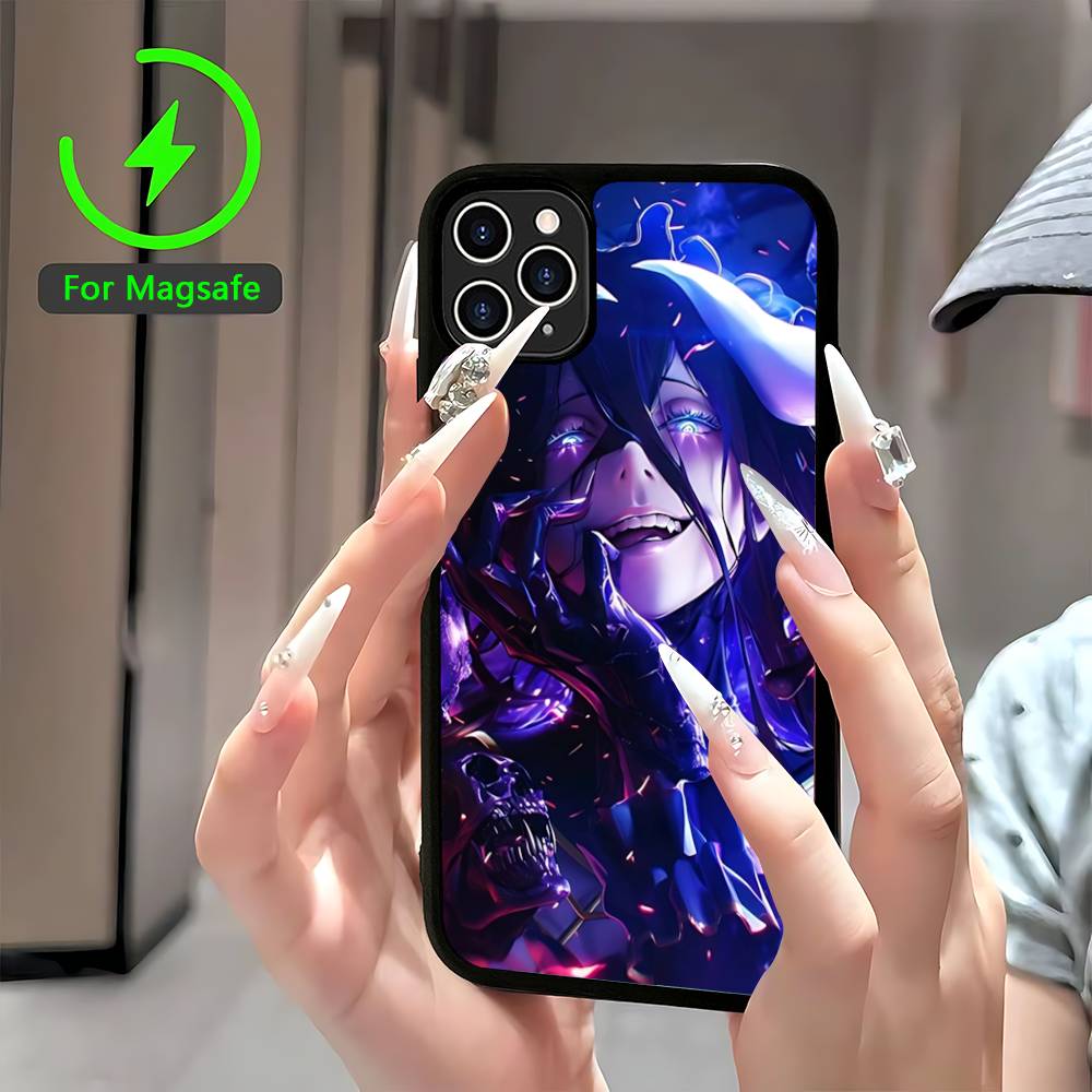 

Cartoon Anime A-AlbedoS For Magsafe Magnetic Phone Case For IPhone 17 16 15 14 13 12 11 Plus Pro Max PC+TPU Cover iPhone 13 pro