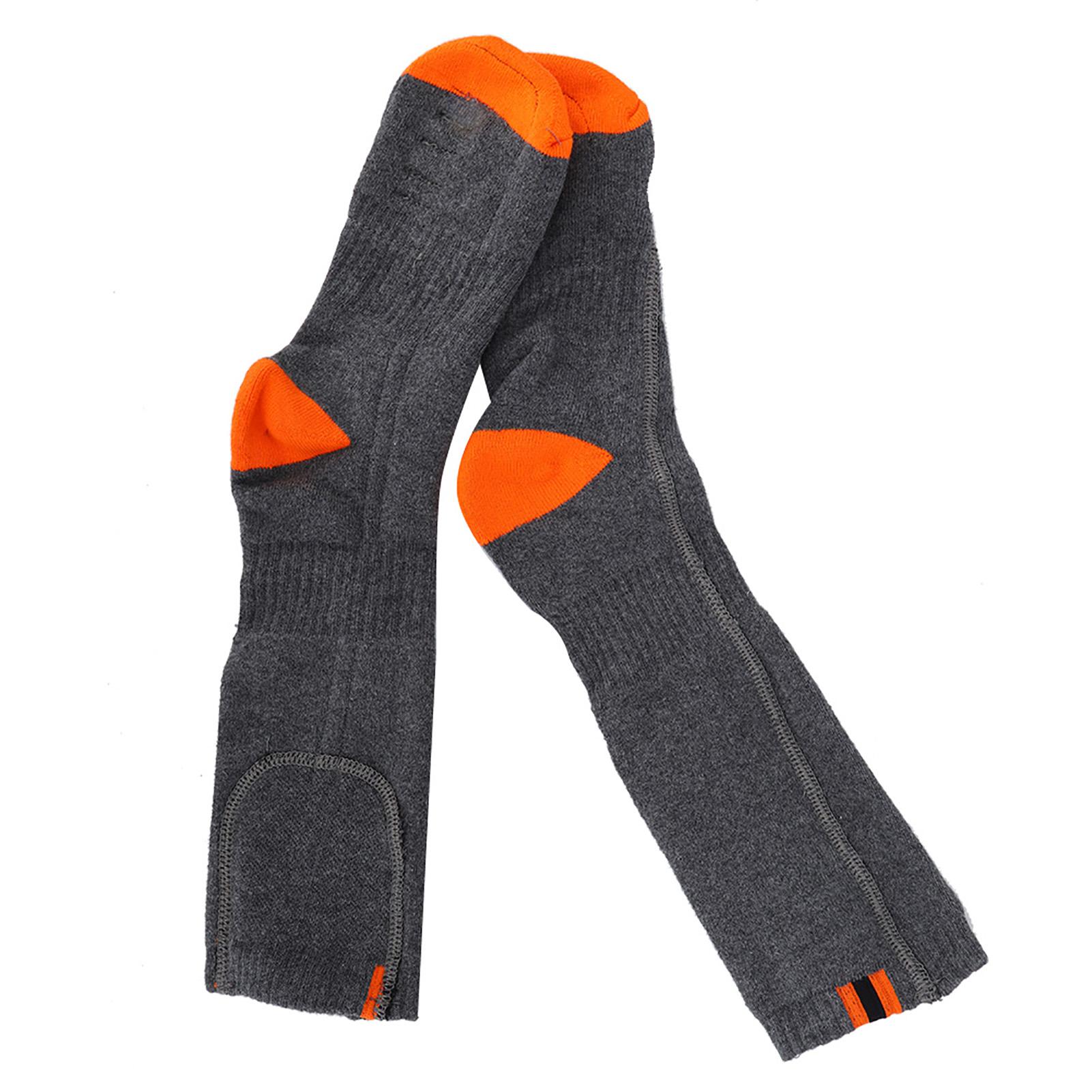 

Зимние моющиеся носки с электрообогревом, сухие батарейные грелки для ног, термочулки белый