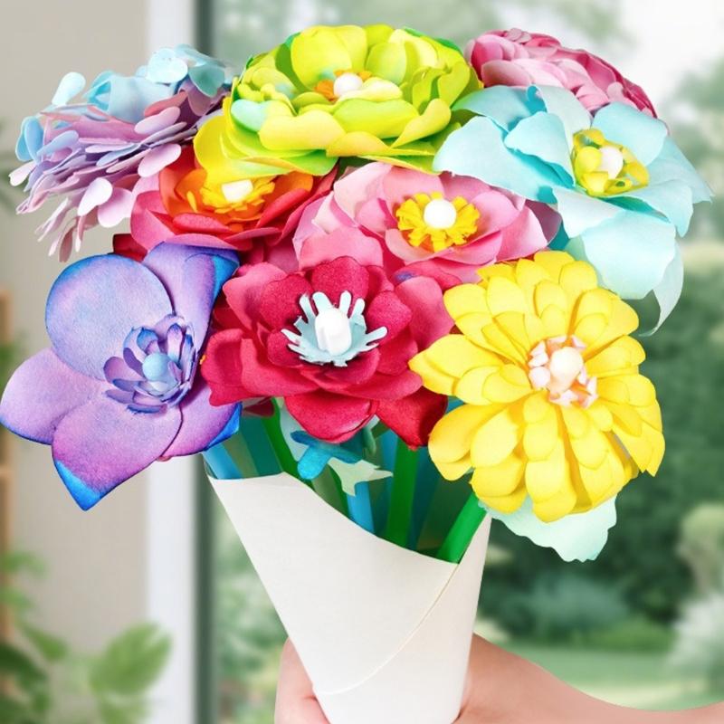 Creative Coloring Gift Box Featuring Washable Watercolor Blending Coloring Paper And Plastic Tool For Artistic Projects