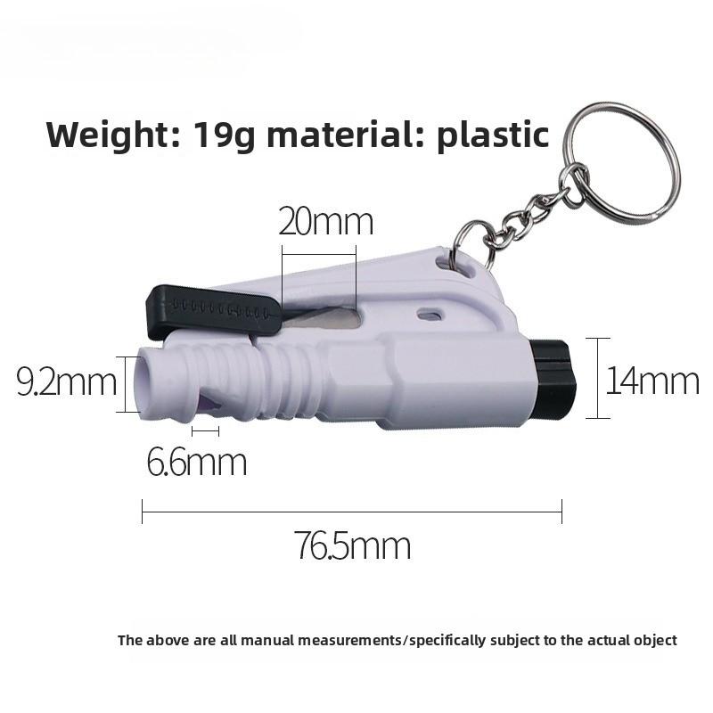 1pc Mini Safety Hammer Keychain Escape Car Life-saving Escape Hammer Window Broken Emergency Glass Breaker