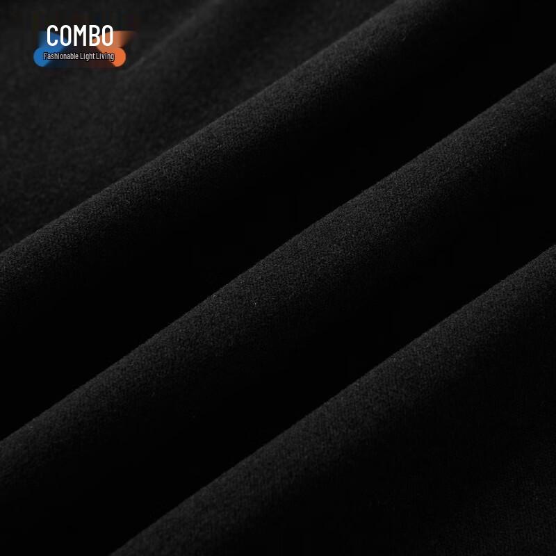 Combo Men's Thermal Faux-Two Piece Long Sleeve Crewneck T-Shirt