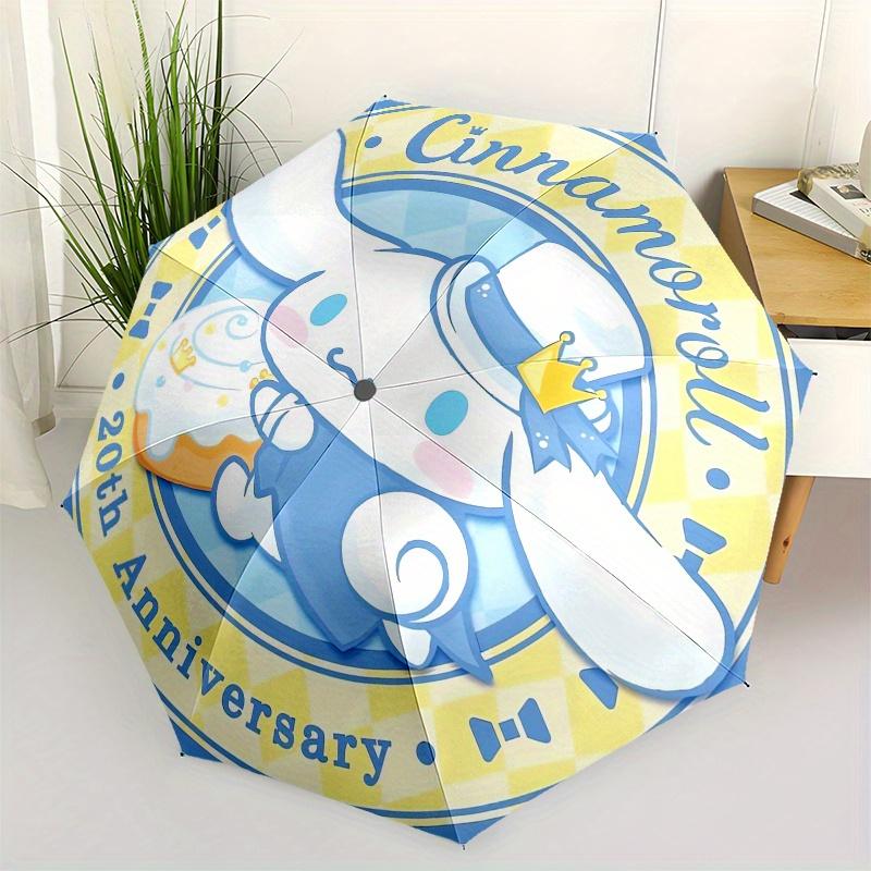 

Cinnamoroll,20th Anniversary Automatic Umbrella-Foldable, Durable 8-Bone Design, Compact and Stylish, Great for Camping, Halloween, Christma