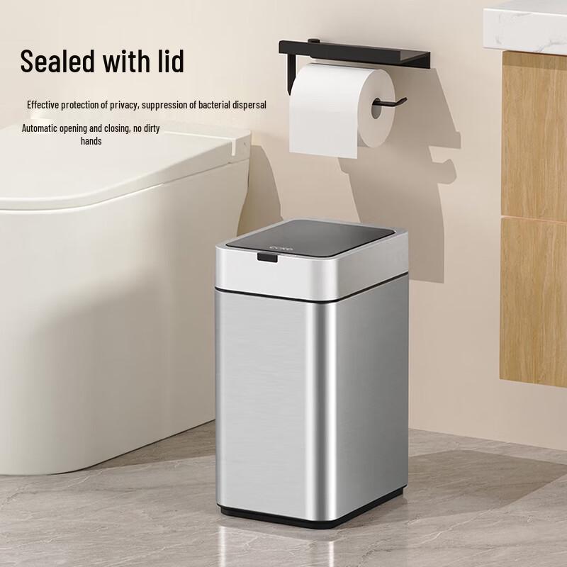 CCKO 9L Smart Sensor Papperskorg i Rostfritt Stål