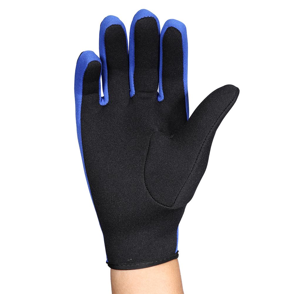 1PairCelsiusSet Diving Neoprene Snorkeling Kayaking Surfing Sport Hook And   Gloves Black Blue M