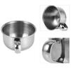 5 Stainless Steel Shaving Bowls Men Premium Grooming Essential Corrosion Resistant Bathroom Accessory