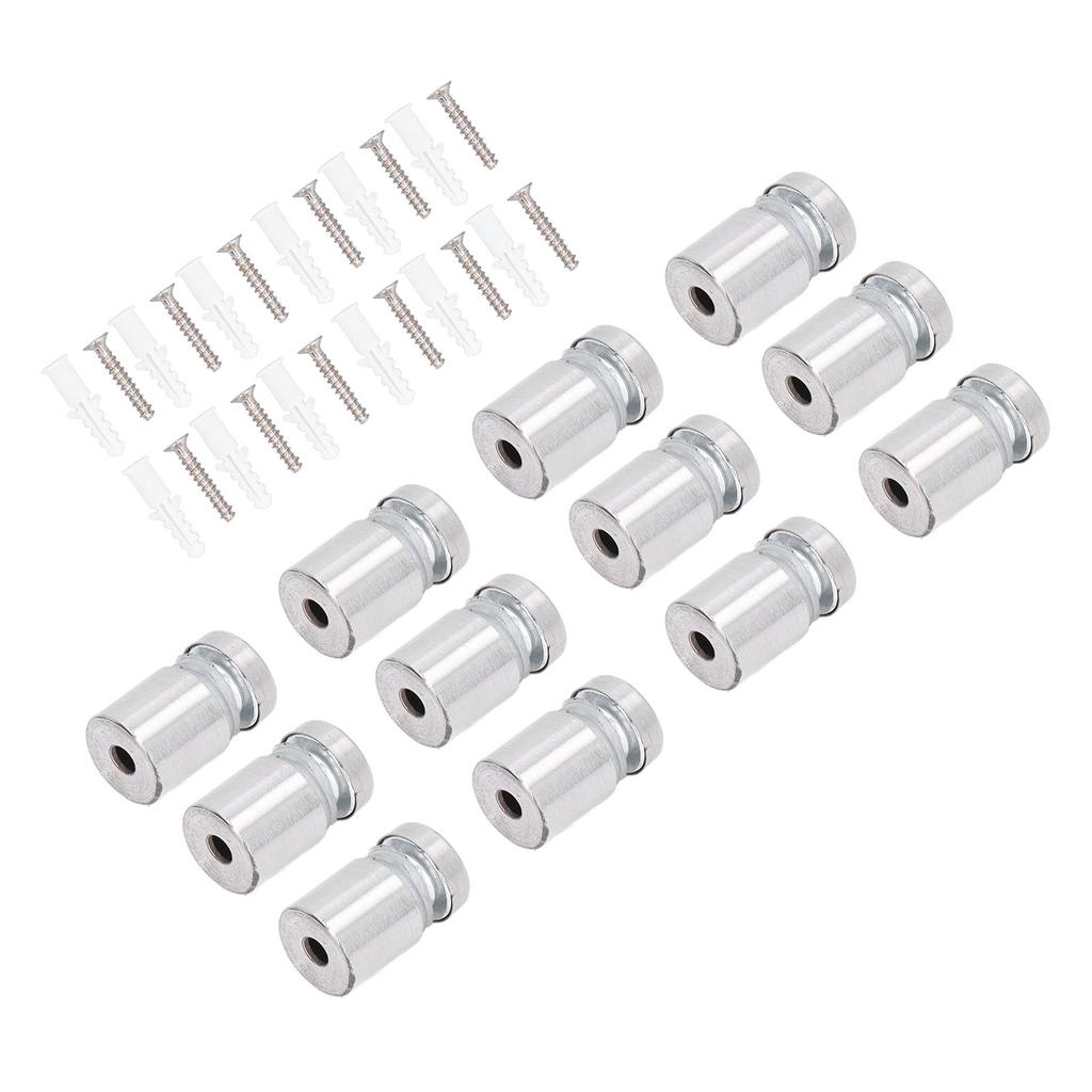 12Pcs Standoff Screws Stainless Steel Wall Sign Advertising Hardware Nail for Acrylic 16x20mm