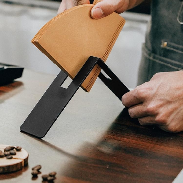 Practical Coffee Filter Organizers Practical Stainless Steel Coffee Filter Shelf for Baristas Coffee Paper Holder