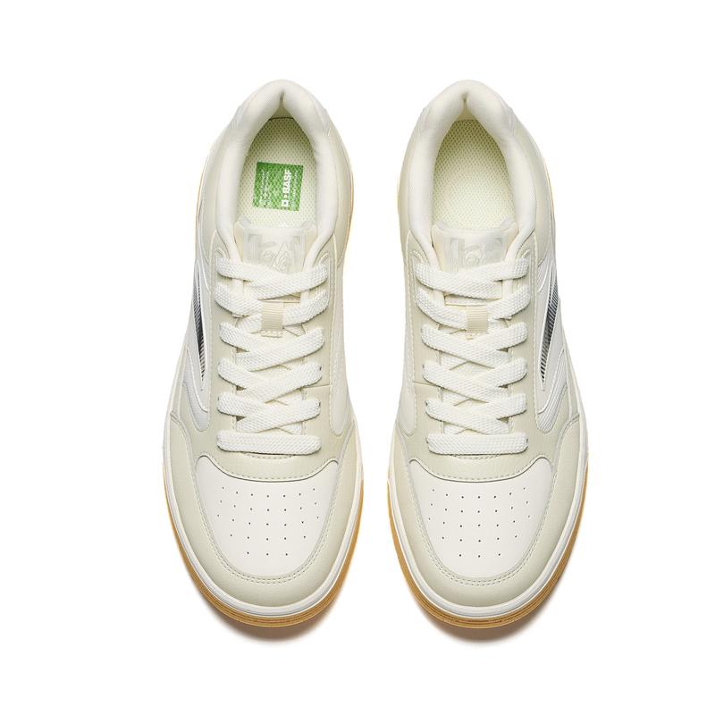 Men's Sneakers ANTA Skate Shoes Men's Low-top Ecru Medium Pips Rubber Colorway