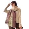 New Magnolia floral jacquard thickened scarf women's autumn and winter versatile imitation cashmere shawl windproof warm scarf