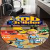 1PC Builder's Bright Spark Round Rug, Non-slip Chair Mat, Home Decor, Circle Carpet Perfect for Office, Bedroom, Living Room,Christmas gift