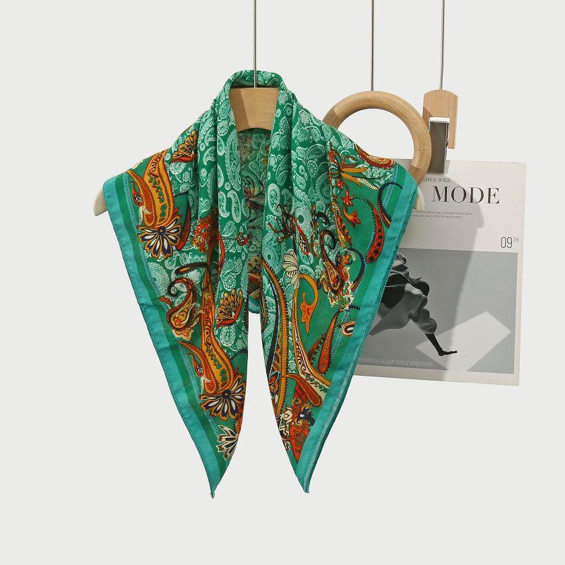 

Декоративный простой шелковый шарф с текстурой, женский новый стиль, весна-осень-лето, модный универсальный платок для работы 70*70cm