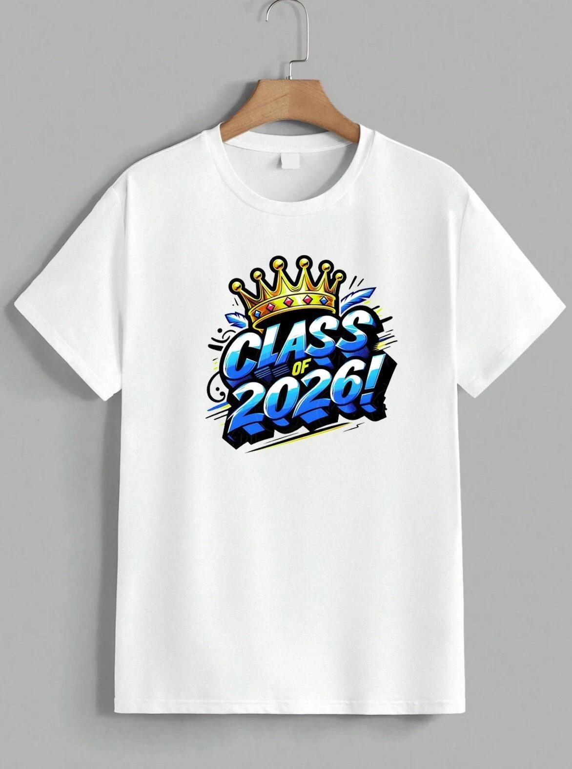 Class Of 2026 Crown King Queen Graduation Senior High School Tee T-Shirt Unisex XS
