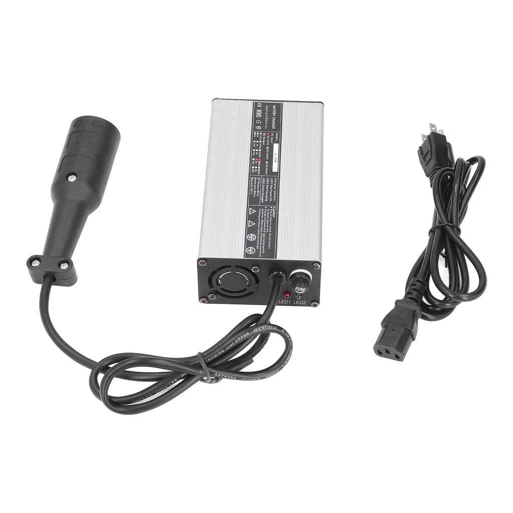 Club Car Battery Charger 48V 5A 3 Pin Round Aluminium   60HZ Replacement for Precedent 2004‑2014