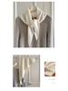 High-End Women's Triangle Scarf: 100% Australian Wool, Knitted Korean Style, Perfect for Autumn & Winter