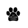 I LOVE MY DOGS Paw Brooch Rescued Puppy Pet Cartoon Animal Enamel Pins BackPack Jackets Metal Lapel Pin Cute Badge Jewelry Gift