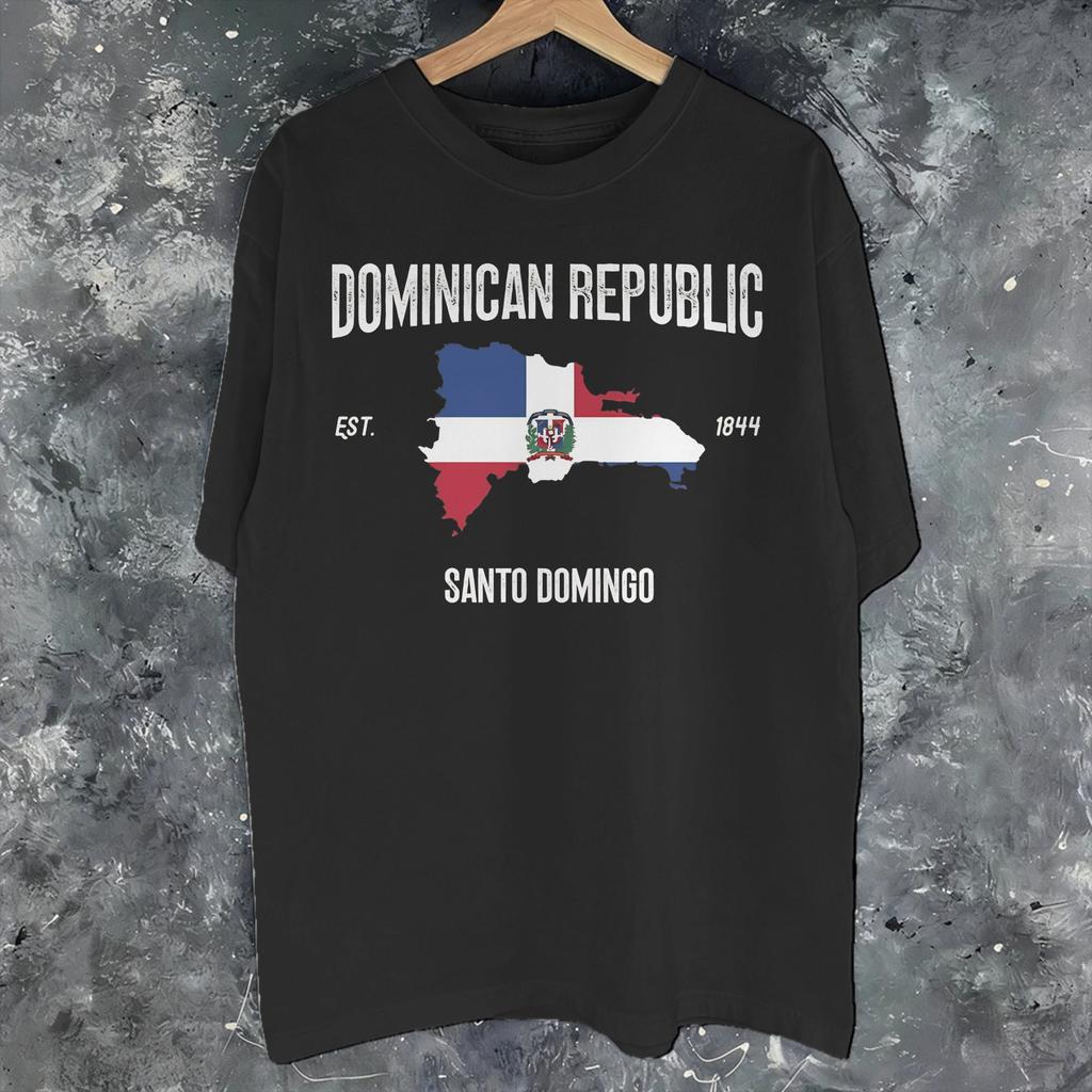 Unisex Women Graphic Print Dominican Republic  Tee T Shirt Pure Cotton  Tshirts Clothes
