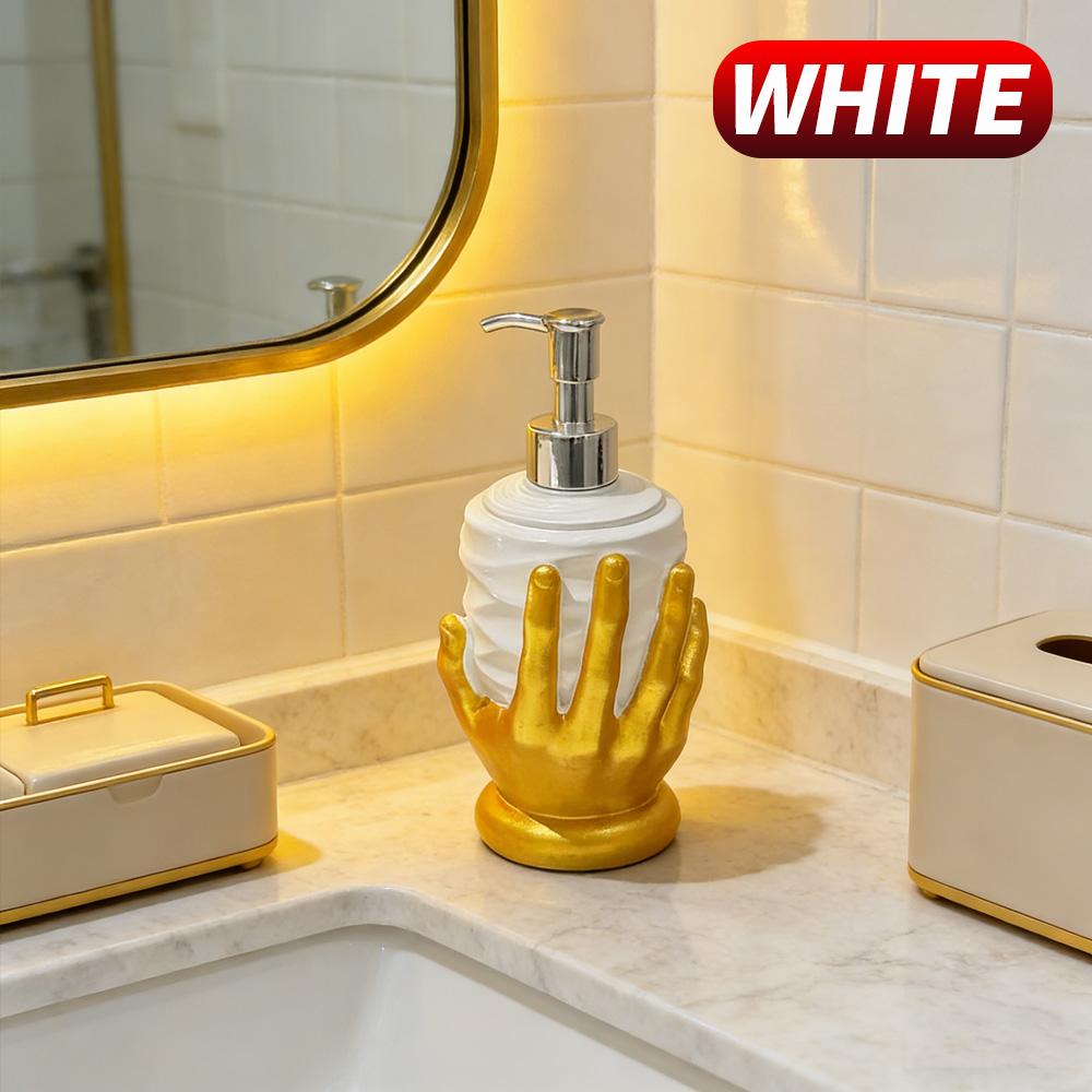 

Premium Light Luxury Bathroom Refillable Bottles Creative Dispensers for Shampoo Lotion Hand Soap Commercial & Household Use