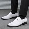 Men's sandals leather business dress cool leather shoes men's white wedding shoes heightening breathable men's shoes