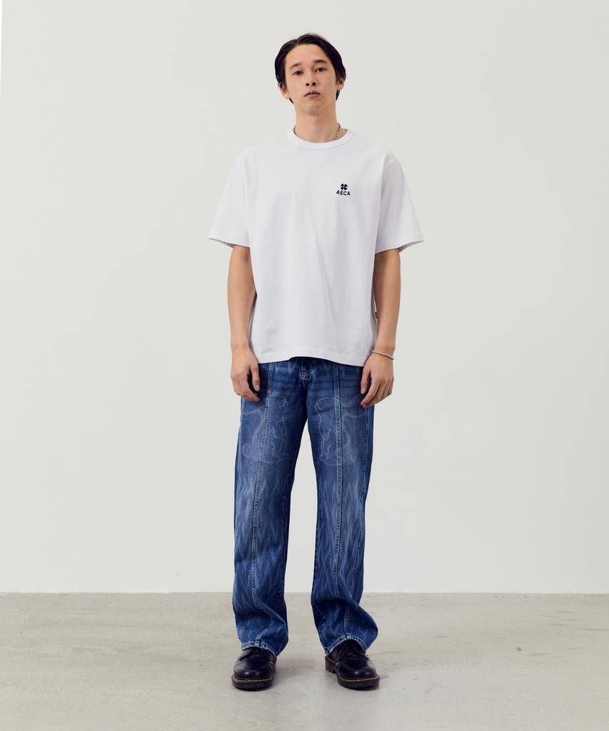 AECA Everyday Aeca Clover Half Sleeve Tee-White