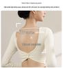 Women's High-End Mesh Backless Yoga Top - Long Sleeve, Nude Feel, for Pilates & Fitness