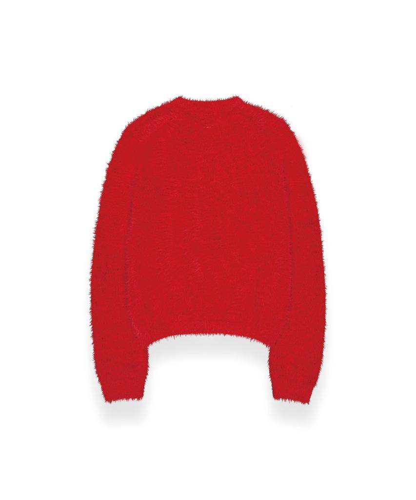 R-4 R-0056 / Fur Knit(Red)