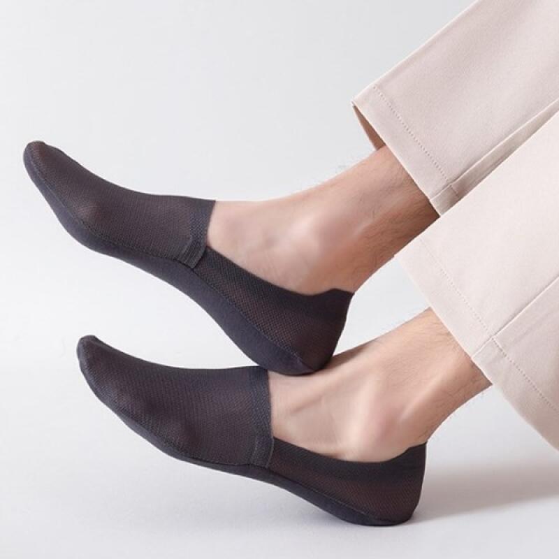 Women s Summer Mesh Anti-Peeling Cotton Blend Socks white