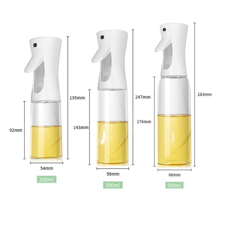 Kitchen Atomizing Oil Sprayer, Precision Oil Control Spray Bottle, Food Grade Plastic Leak - Proof Dispenser (Multi - Capacity)