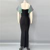Summer New Bandage Dress Temperament Socialite Bead Waist Thin Long Hip Dress Dance Party