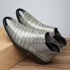 Men All Season Boots Slip On Ankle Leather Fashion Comfortable Wear For Daily Use Durable Material With Good Quality