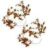 1/2Pcs 600CM Artificial Magnolia Leaf Garland UV Resistant Fall Thanksgiving Day Harvest Festival Mantle Porch Indoor Outdoor Decoration