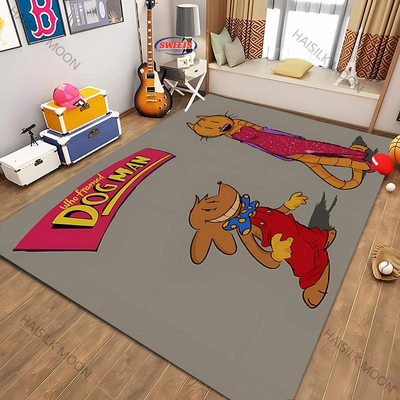 Cartoon D0g M-man Movie Theme Printed Carpet New Release! Rug for Living Room Bedroom,Office Areas,Durable Machine Washable Mat