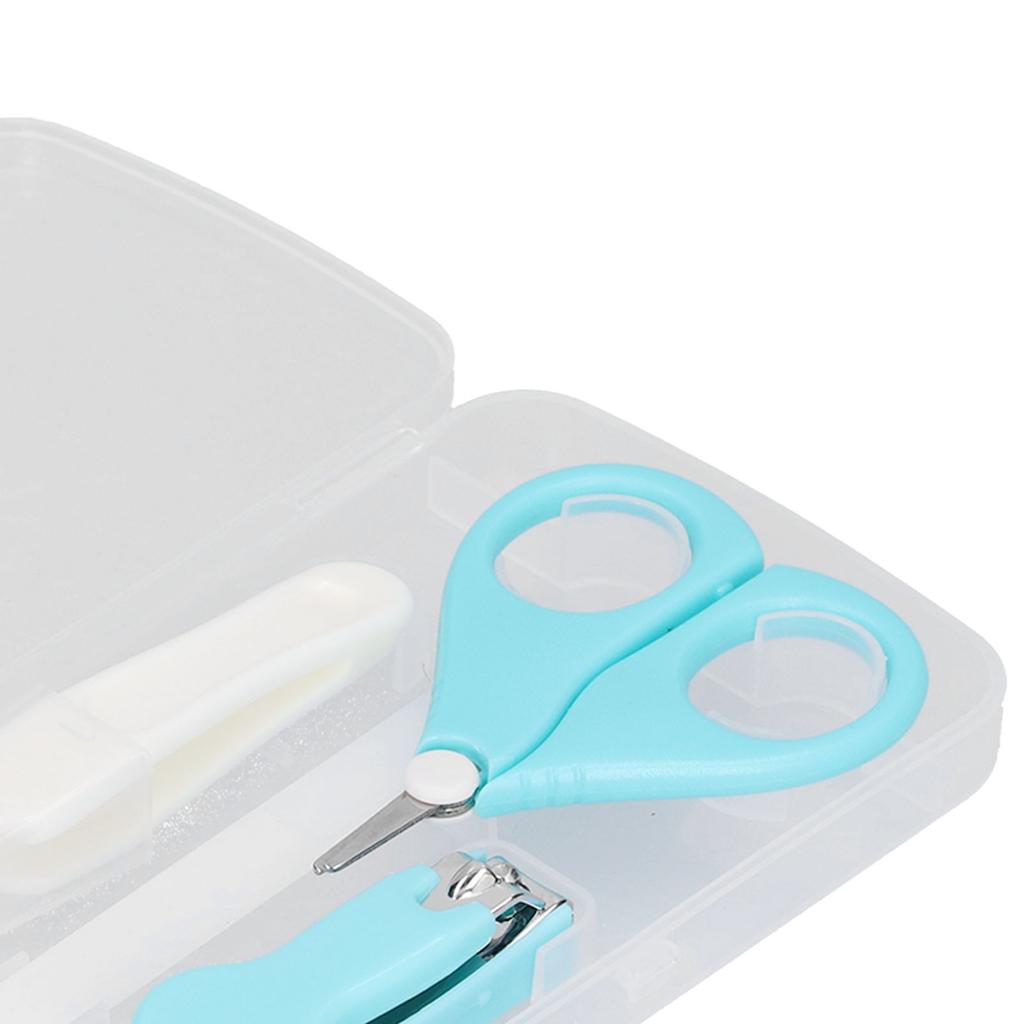 Baby Nail Kit Clipper Scissors Tweezers Nail File   Tools for Infant Manicure Pedicure