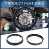 INFINAUTO Hub Centric Ring 66.1mm ID 71.5mm OD Car Wheel Hub Ring ABS Plastic Black 4pcs
